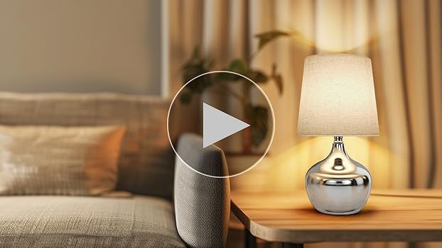 FRIDEKO HOME Night Stand Lamps Set 2 - Metal Touch Table